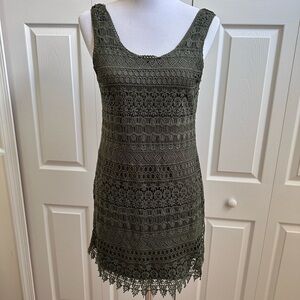 Olive Green mini Dress